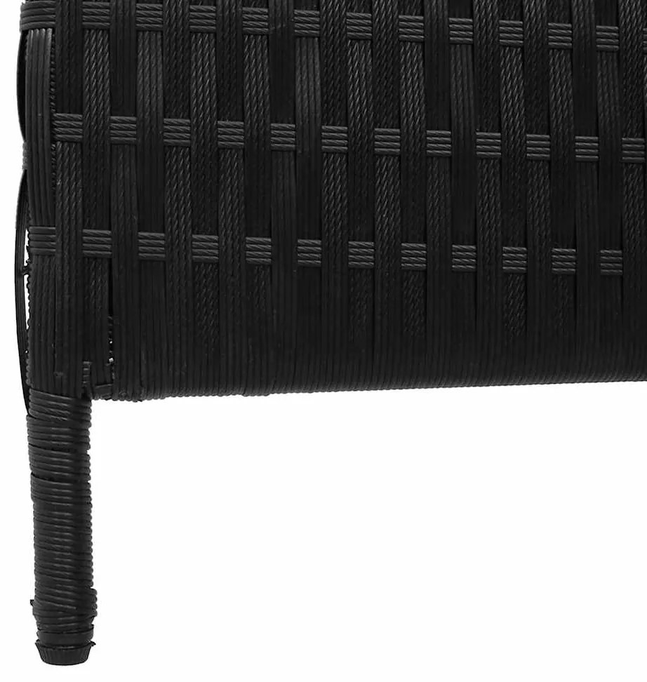 Divisória de Ambiente vidaXL 4 Painéis Dobrável Preto 195x180 cm Polí