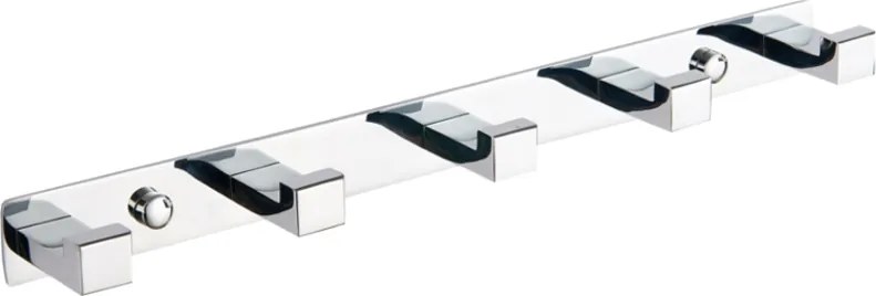 Mexen gancho de toalha com cinco suportes, cromado - 709265-00