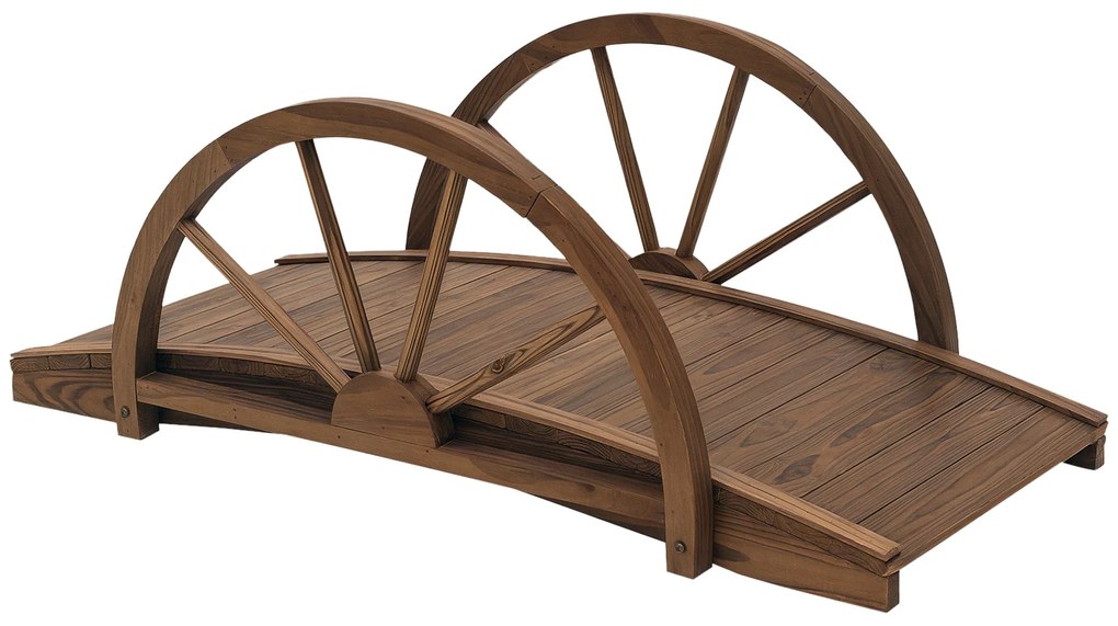 Ponte de Madeira para Jardim Ponte Decorativa com Capacidade Máxima de