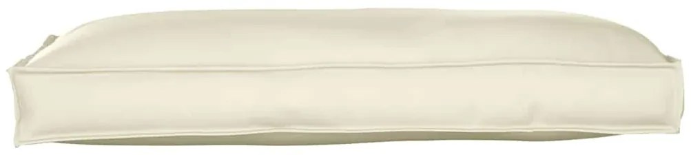 Almofada de Palete para Assento/Costa Creme 120x60x12 cm em Tecido Oxf
