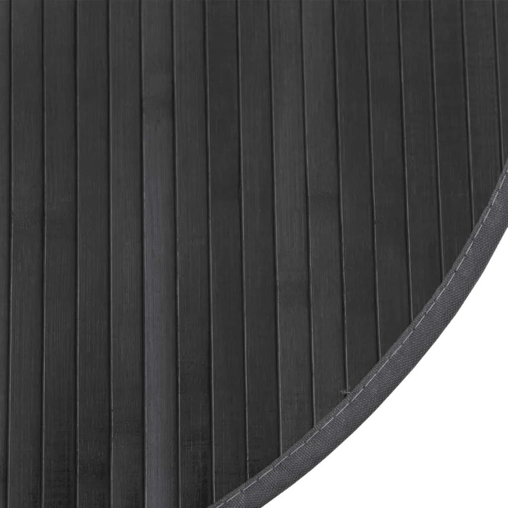 Tapete redondo 60 cm bambu cinzento