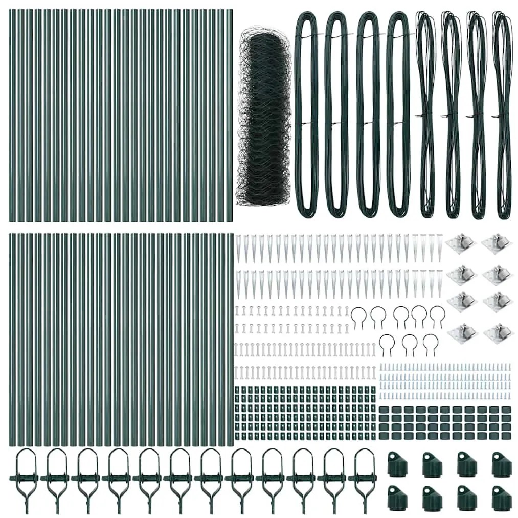 Cerca Hexagonal Verde 0.5x100 m Aço