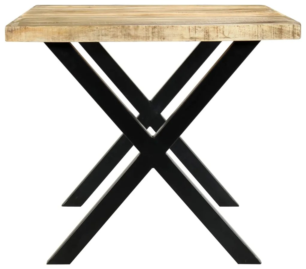 Mesa de jantar 180x90x76 cm madeira de mangueira maciça