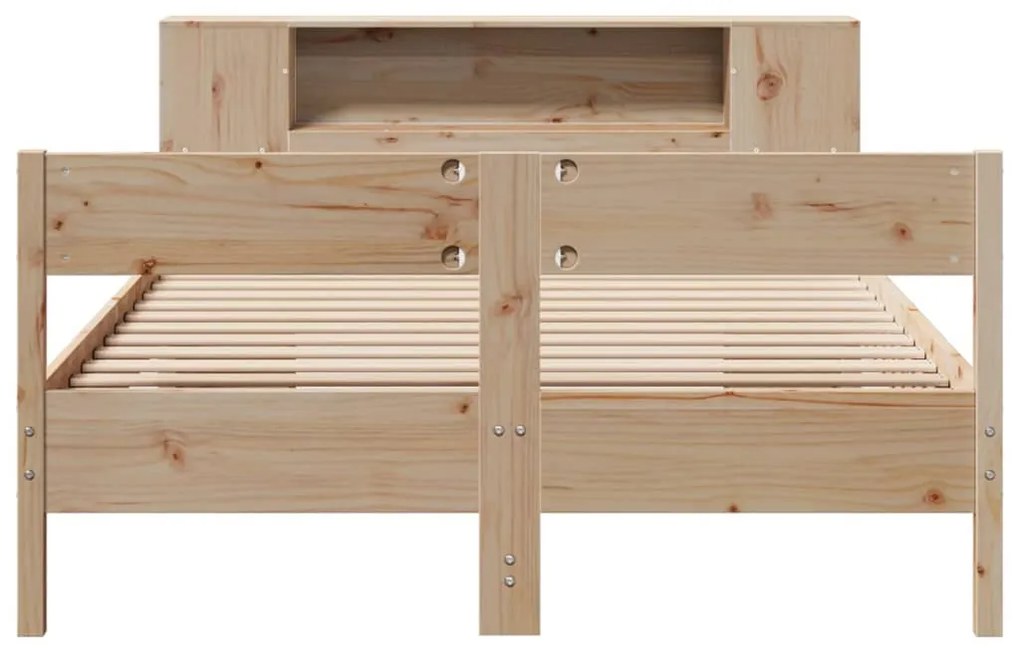 Cama com estante sem colchão 120x190 cm pinho maciço