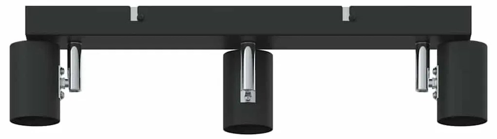 Holofote de Teto 3 Vias Ajustável Preto E27