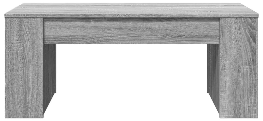 Mesa de centro 102x55x42 cm madeira processada sonoma cinzento