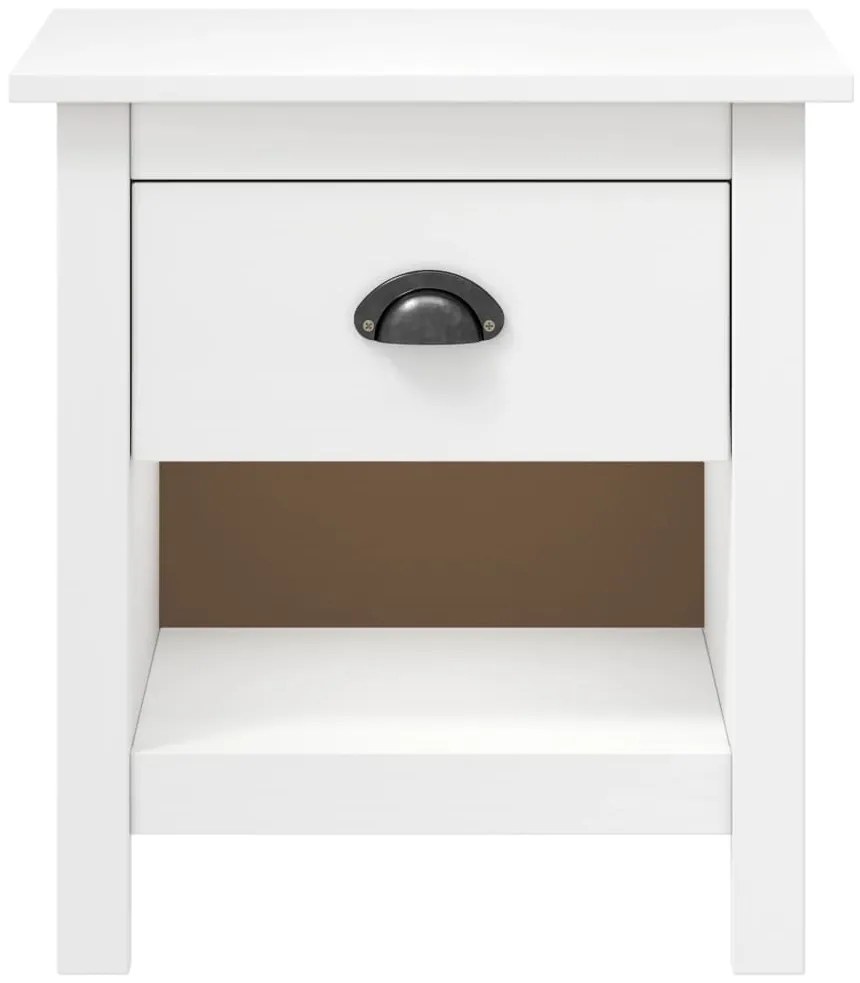 Mesas cabeceira Hill 2 pcs 46x35x49,5cm pinho maciço