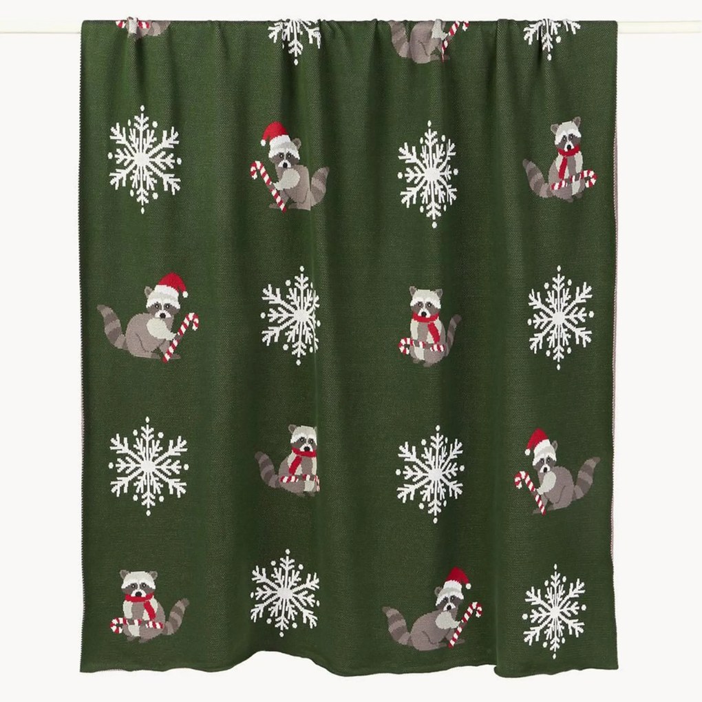 Manta de algodão com padrão de inverno Buddy