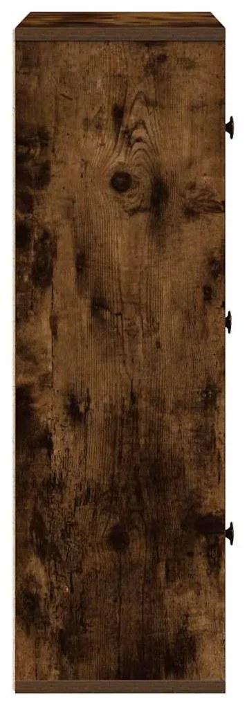 Estante 60x24x76,5 cm derivados de madeira carvalho fumado