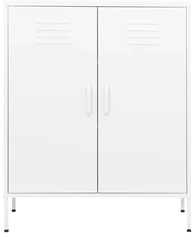 Armário de arrumação aço 80x35x101,5 cm branco