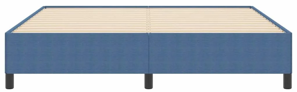 Estrutura de Cama vidaXL Azul 180x200 cm em Tecido Damasco