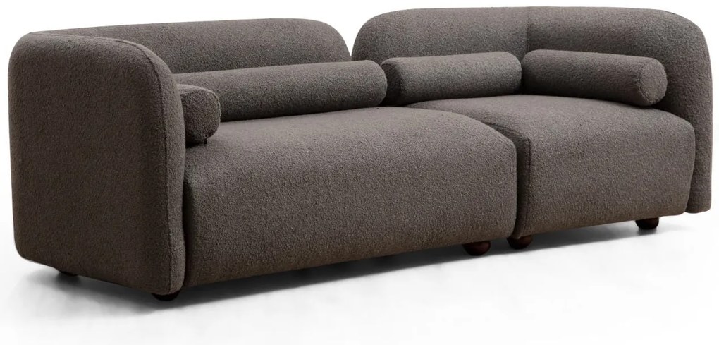 Sofá de 3 Lugares Victoria – Cinza – 228 cm x 74 cm x 90 cm
