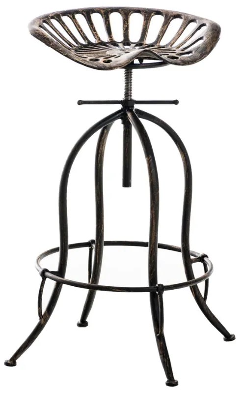 Banco de bar Mimosa 43 x 74-94 x 43 cm Bronze