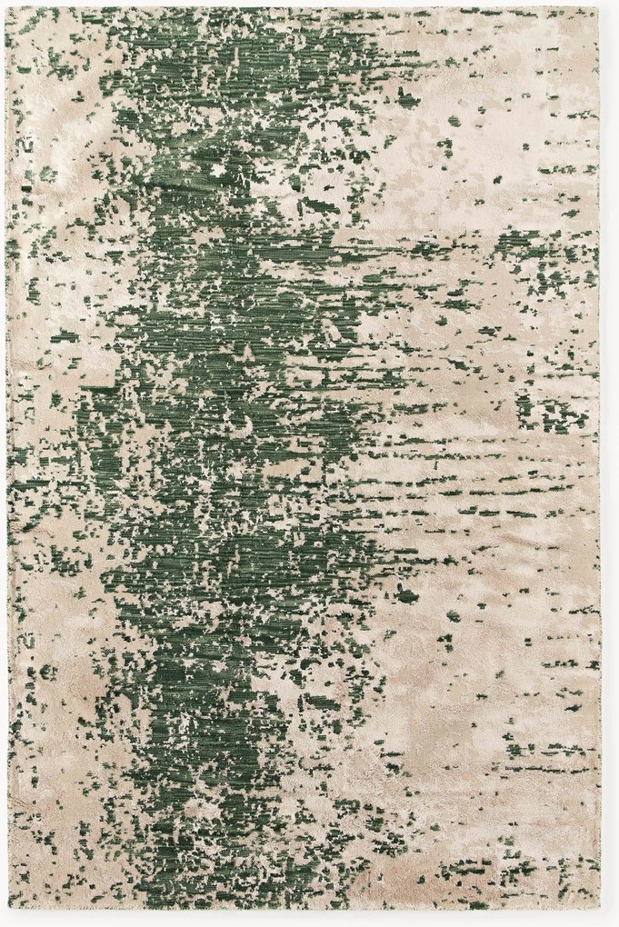 Tapete de lã tecido à mão com padrão abstrato Cynthia