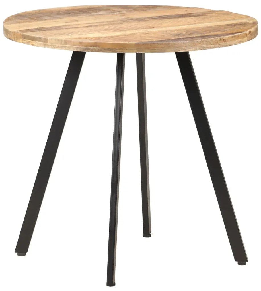 Mesa de jantar 80 cm madeira de mangueira áspera