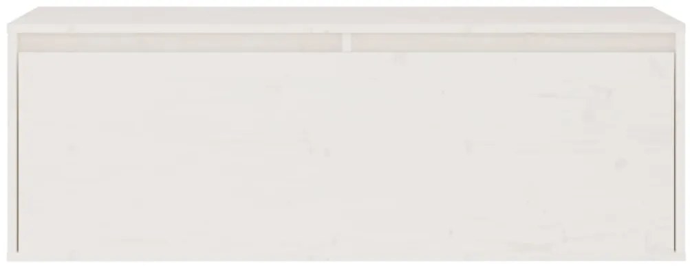 Conjunto de armário de TV 3 pcs madeira de pinho maciça branco