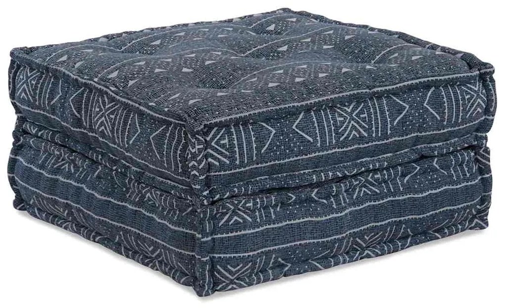 vidaXL Sofá Modular Geométrico Manual Índigo 70 x 70 x 36 cm tecido