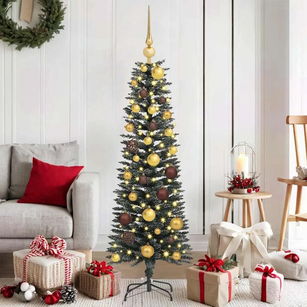 vidaXL Árvore de Natal Artificial Verde 40,5 x 40,5 x 120 cm