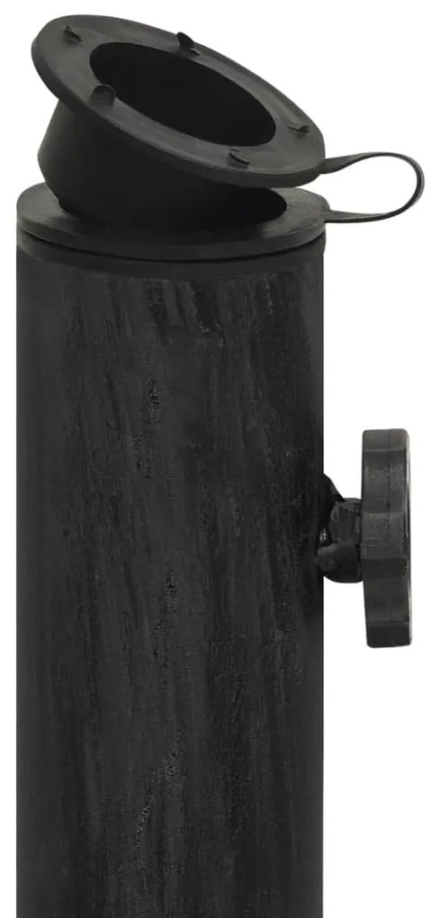 Base para guarda-sol ferro fundido 44x44x32 cm preto