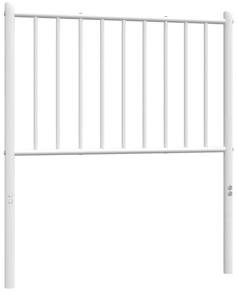 Cabeceira de cama 75 cm metal branco