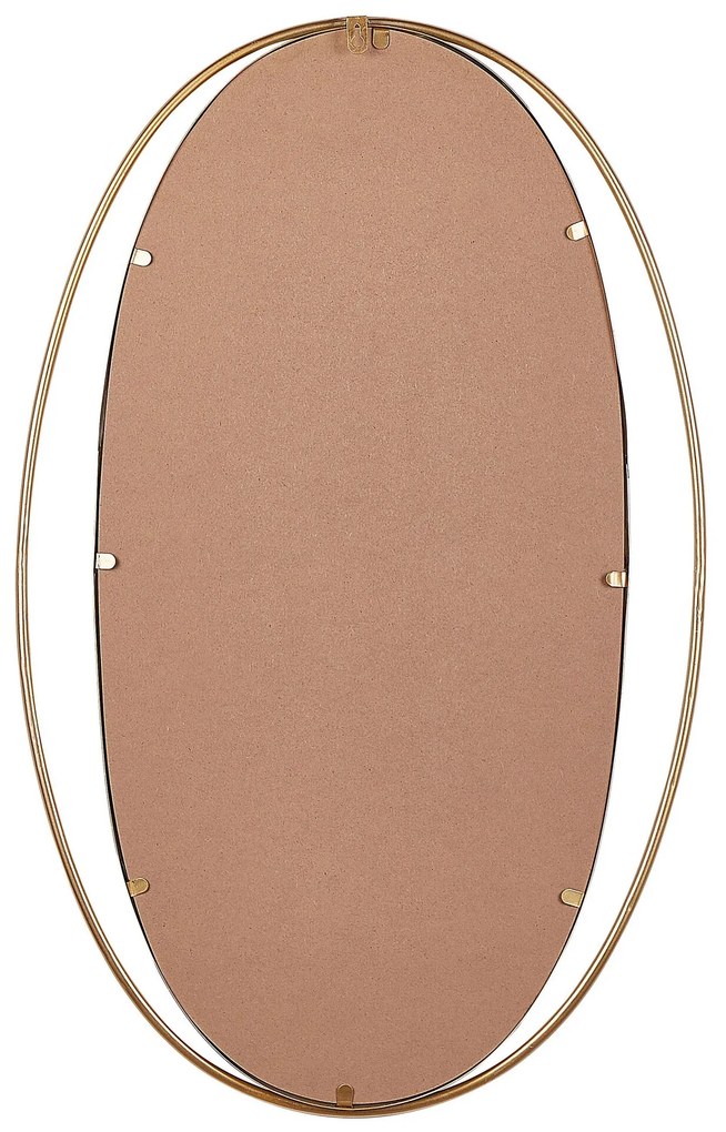 Espelho de parede dourado 90 x 55 cm BESSON Beliani