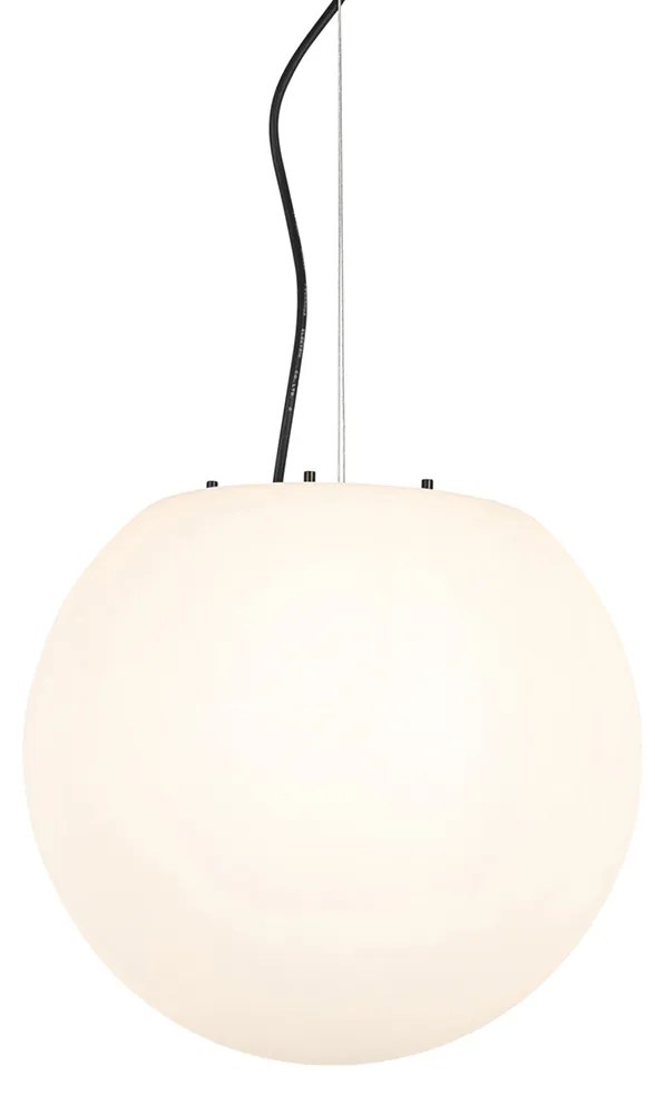 Candeeiro de suspensão exterior moderno branco 35 cm IP65 - Nura Moderno