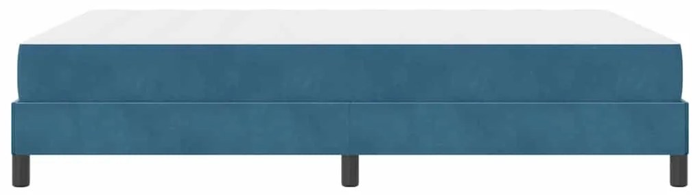 Cama box spring com colchão Azul Escuro 140 x 200 cm Veludo