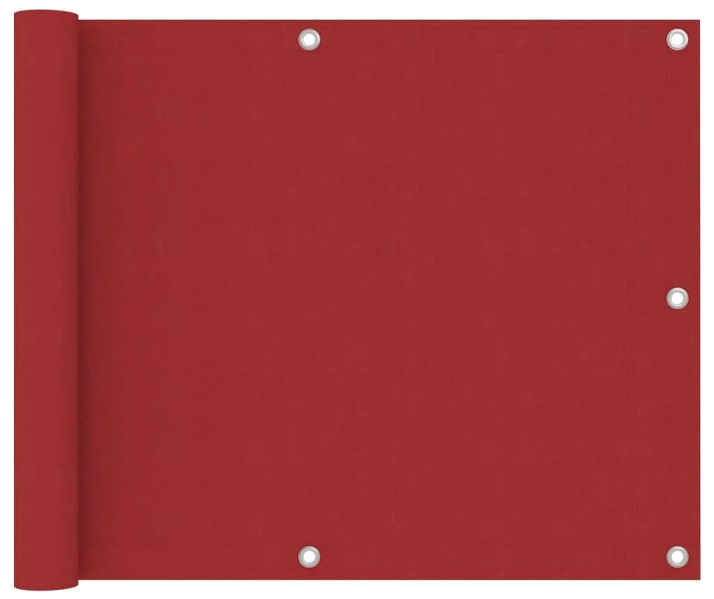 Tela de varanda 75x300 cm tecido Oxford vermelho