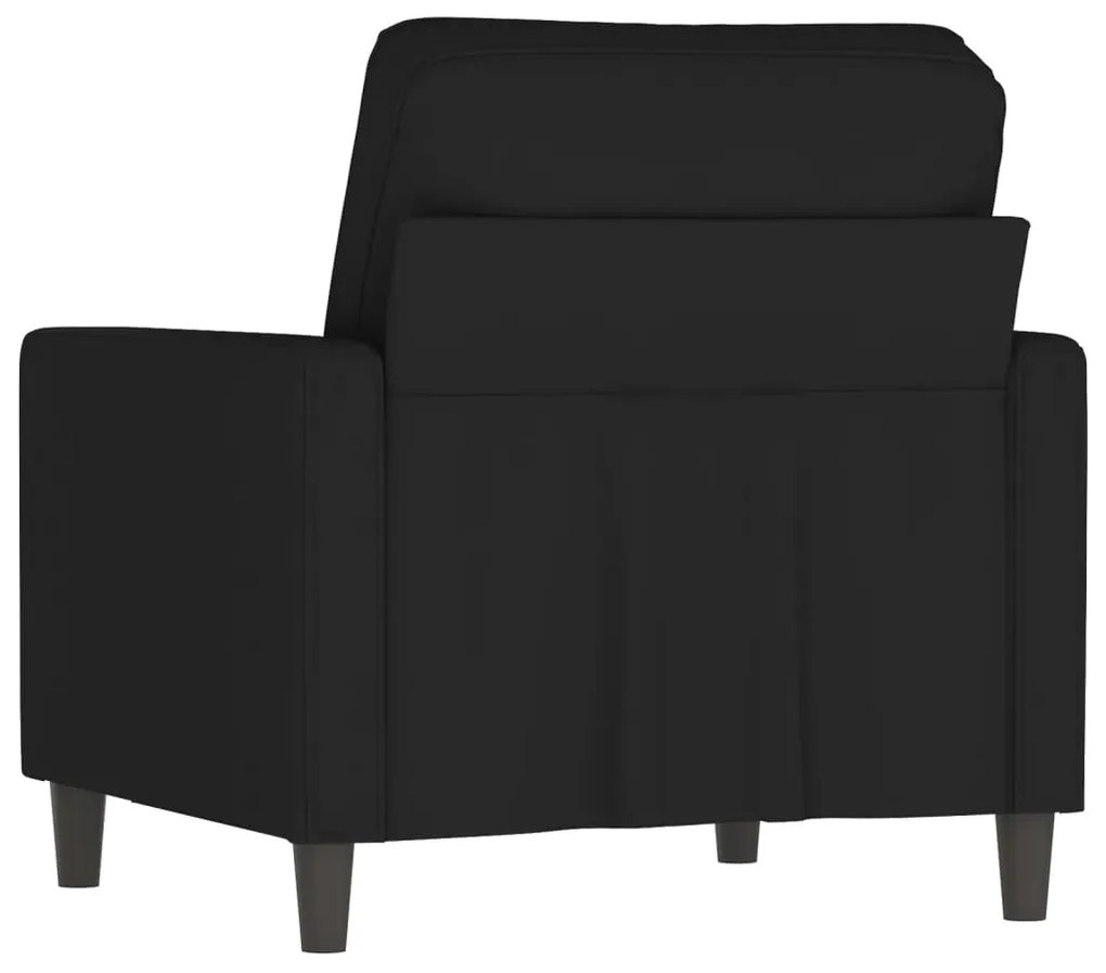 Poltrona 60 cm veludo preto