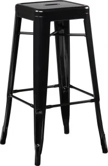 Banqueta Alta Empilhável Em Aço Lix Preto & ↑75 Cm - Sklum