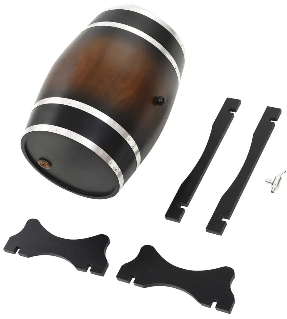 Barril de vinho com torneira em madeira de pinho maciça 35 L