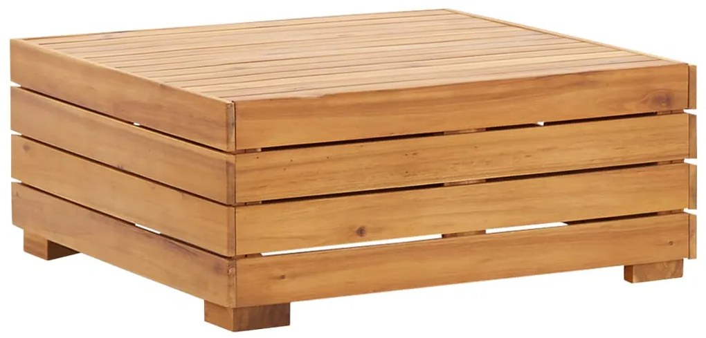 8 pcs conjunto lounge jardim c/ almofadões acácia cinza-escuro