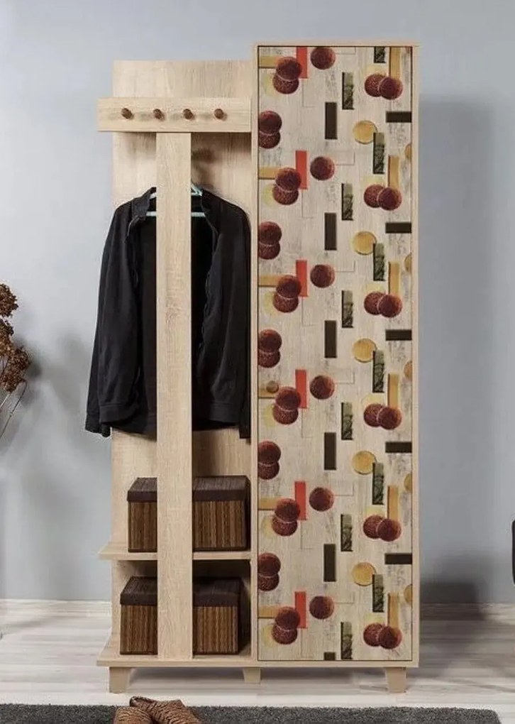 Hall Stand Garmanto – Carvalho Sonoma – 90x192x36 cm