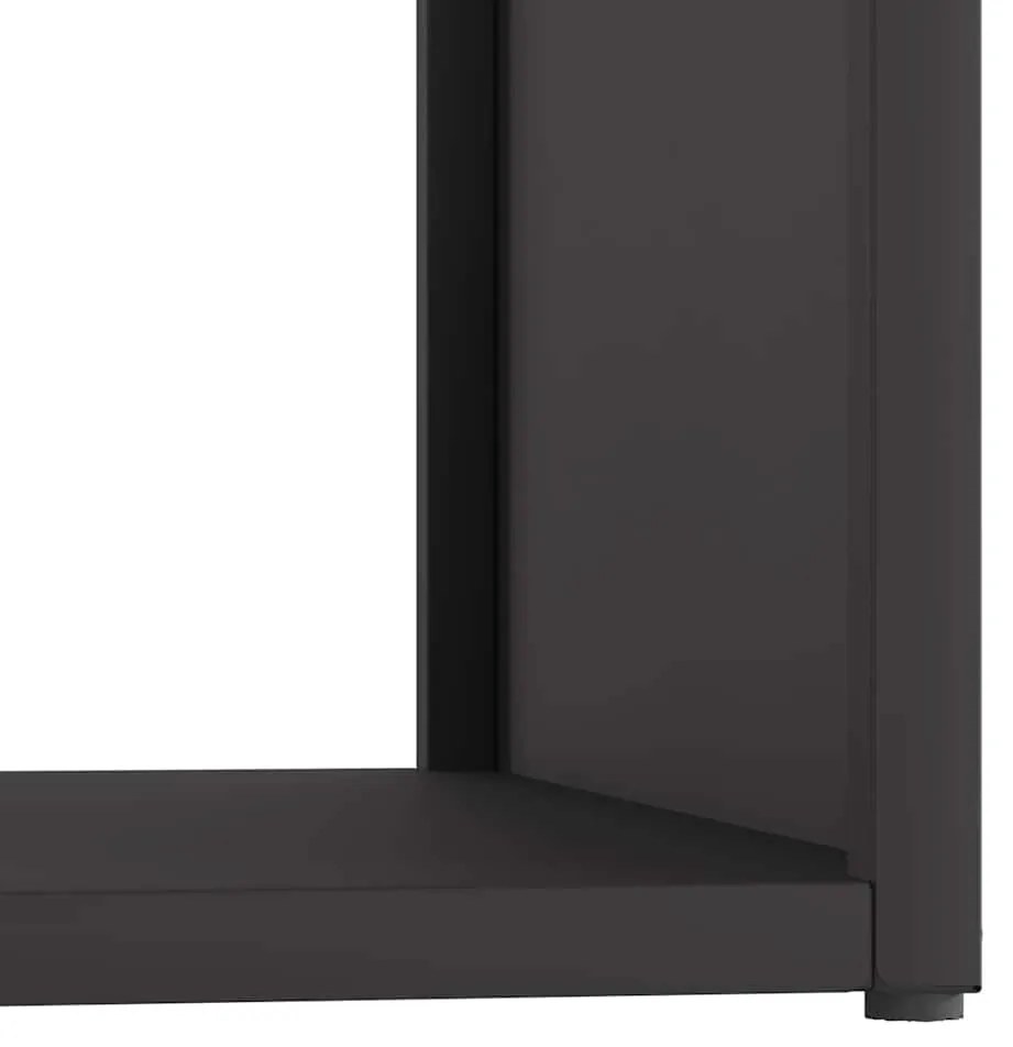 Suporte para lenha 40x40x40 cm aço laminado a frio preto
