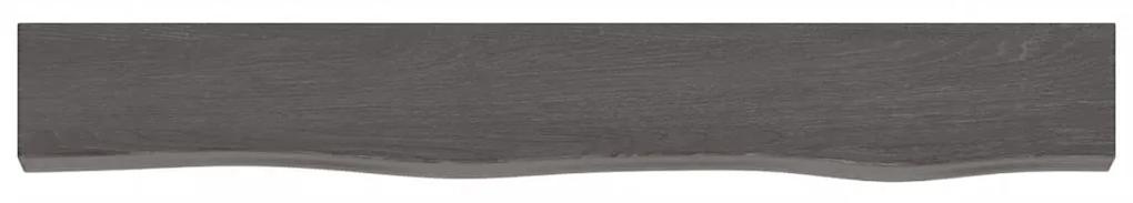 Prateleira de parede 80x10x6 cm carvalho tratado cinza-escuro