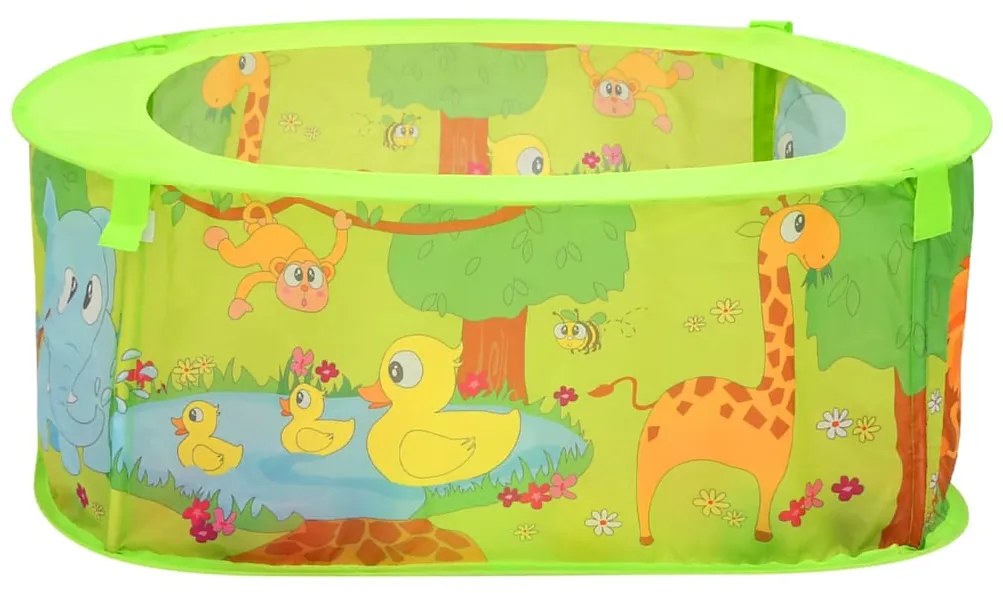Piscina de bolas com 300 bolas para crianças 75x75x32 cm