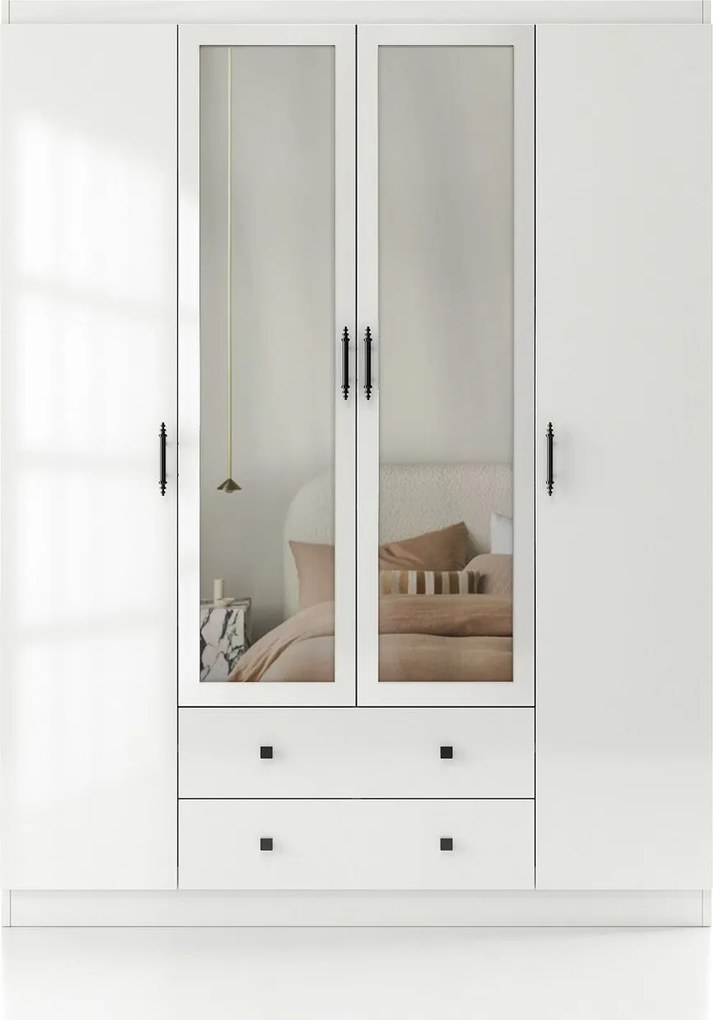 Guarda-Roupa Lavinia – Branco – 140x210x50 cm
