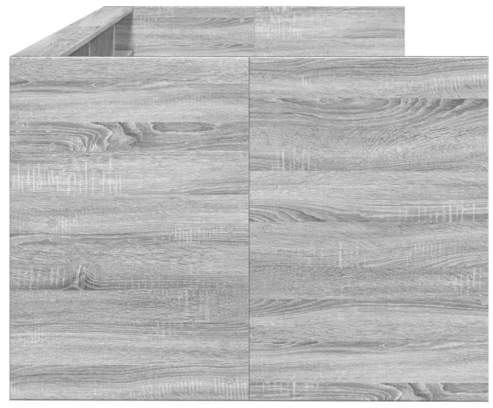 Sofá-cama com gavetas sem colchão 90x190 cm cinzento sonoma