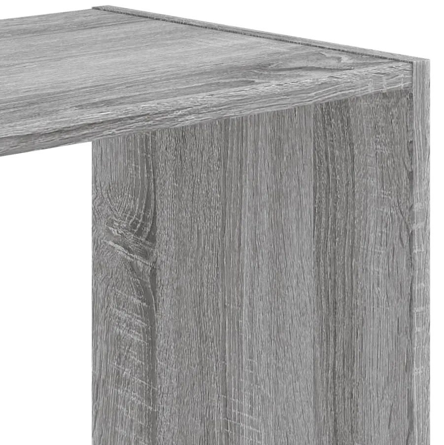 Estante 68,5x32x68,5 cm derivados de madeira cinzento sonoma