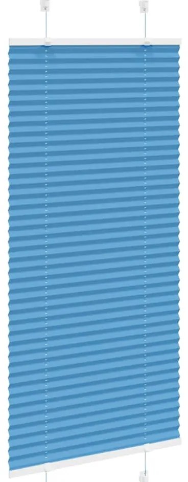 Plissado Cego Azul 60x150 cm Largura Tecido 59,4 cm Poliéster
