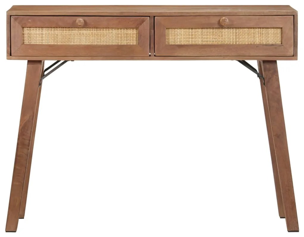 Mesa consola 100x35x76 cm madeira de mangueira maciça