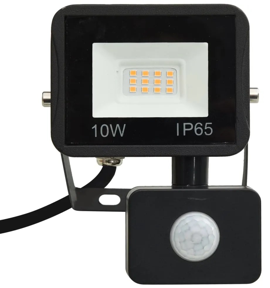 Projetor c/ iluminação LED e sensor 10 W branco quente