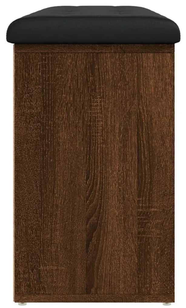 Banco sapateira 102x32x50cm derivados madeira carvalho castanho
