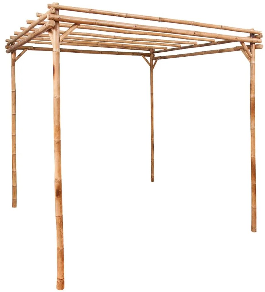 Pérgola de bambu 170x170x220 cm