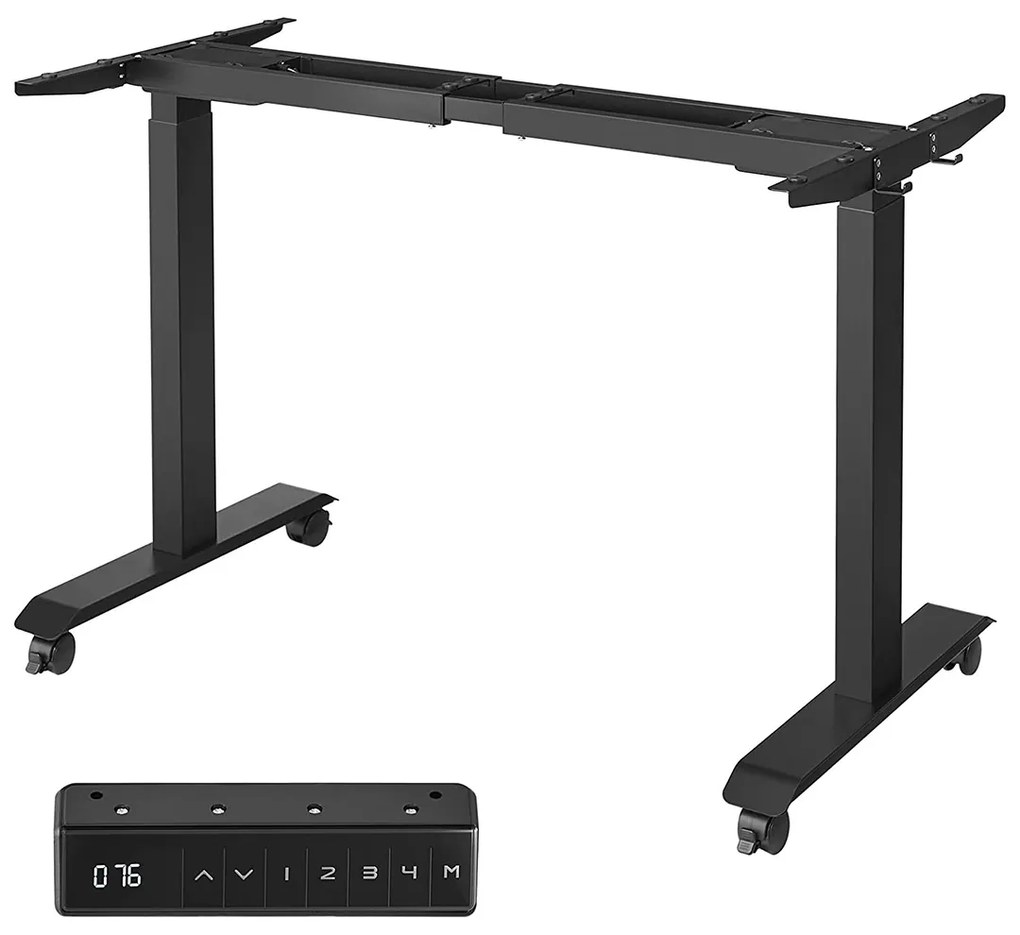 Estrutura de mesa com ajuste de altura para bancada de escritório | SONGMICS | 175 x 60 x 115 cm | preto | LSD019B01.