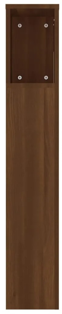 Armário de cabeceira 220x18,5x104,5 cm cor carvalho castanho