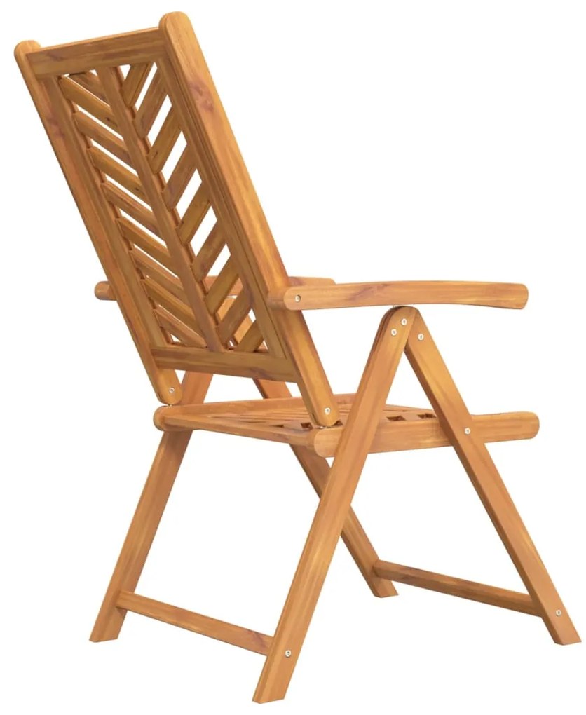 Cadeiras de jardim reclináveis 2 pcs madeira de acácia maciça