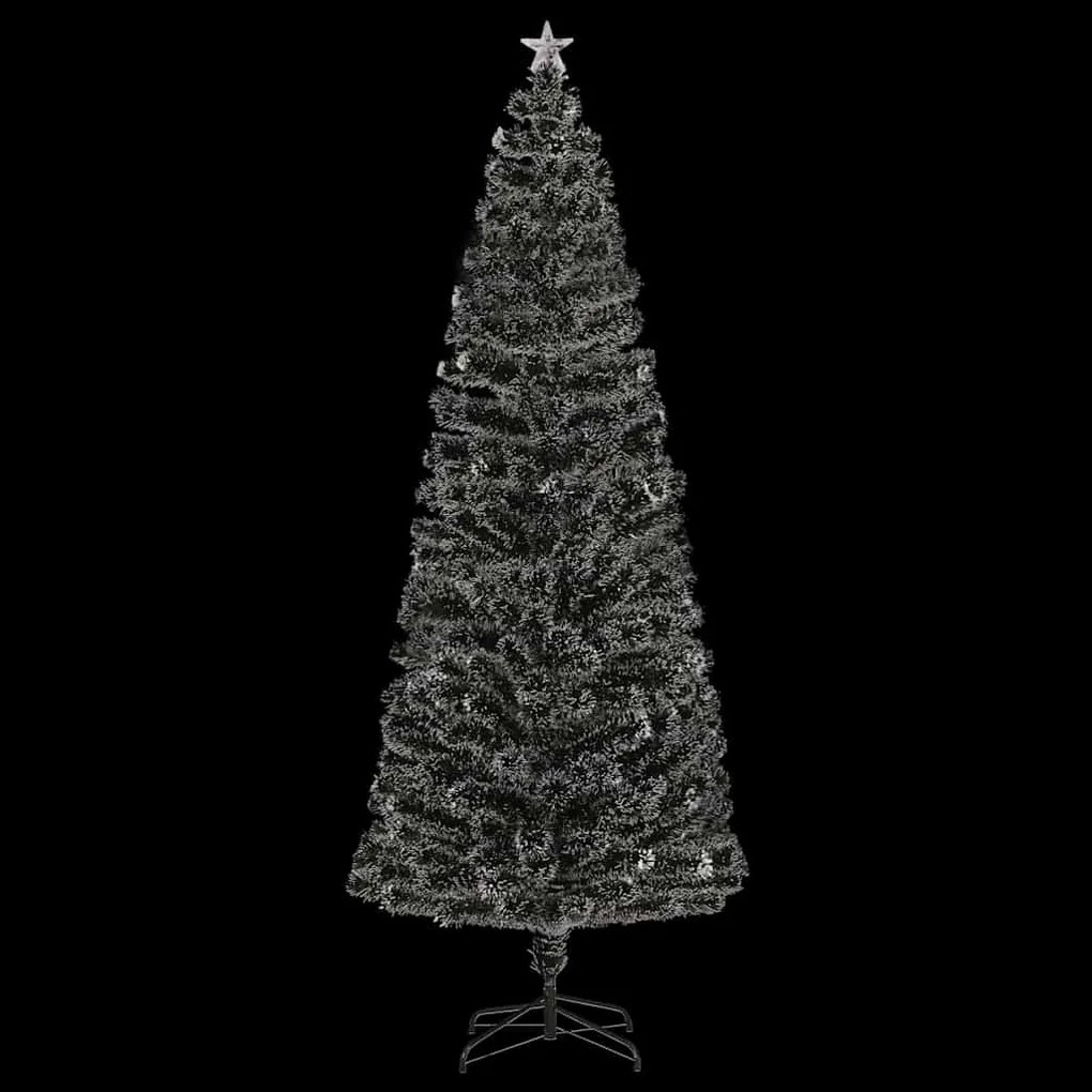 Árvore de Natal pré-iluminada c/ suporte 240 cm fibra ótica