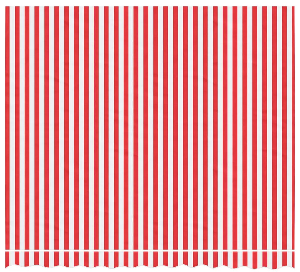 Tecido de substituição p/ toldo 3x2,5 m riscas vermelho/branco