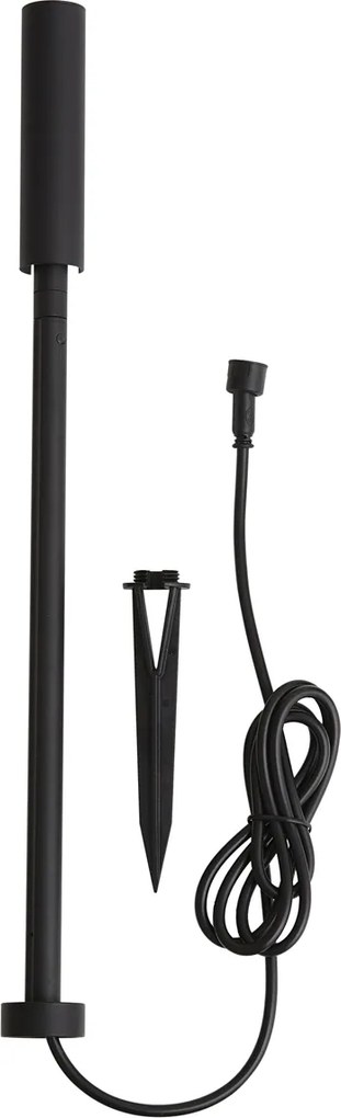 Foco Espeto Moderno 12V Preto 10cm Incl. LED IP65 - Voltaire Lino